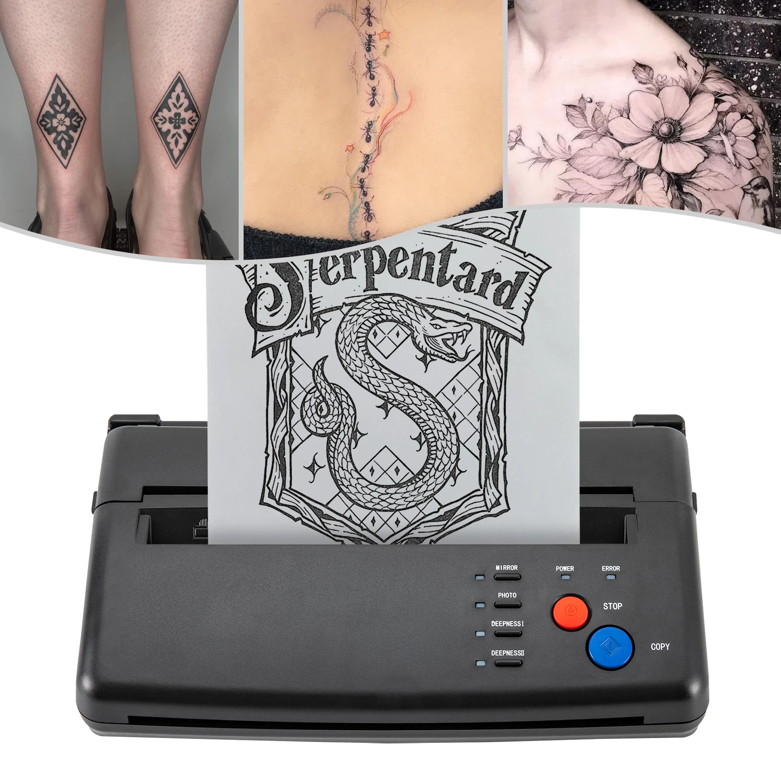 AC 110-220V Tattoo Transfer Machine Anti-slip Tattoo Stencil Transfer Copier Printer US Standard