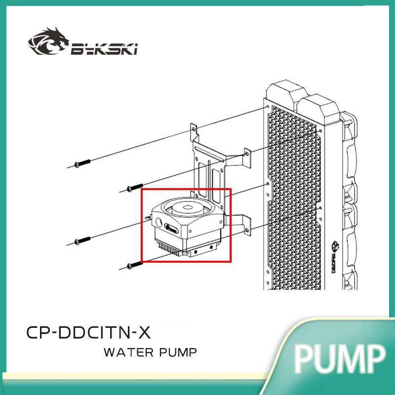 Bomba DDC Bykski Hungría Laing CP-DDCITN-X 4 metros 350L/H Maxmum velocidad máxima 4000rpm soporte Combo depósito de 60mm de diámetro