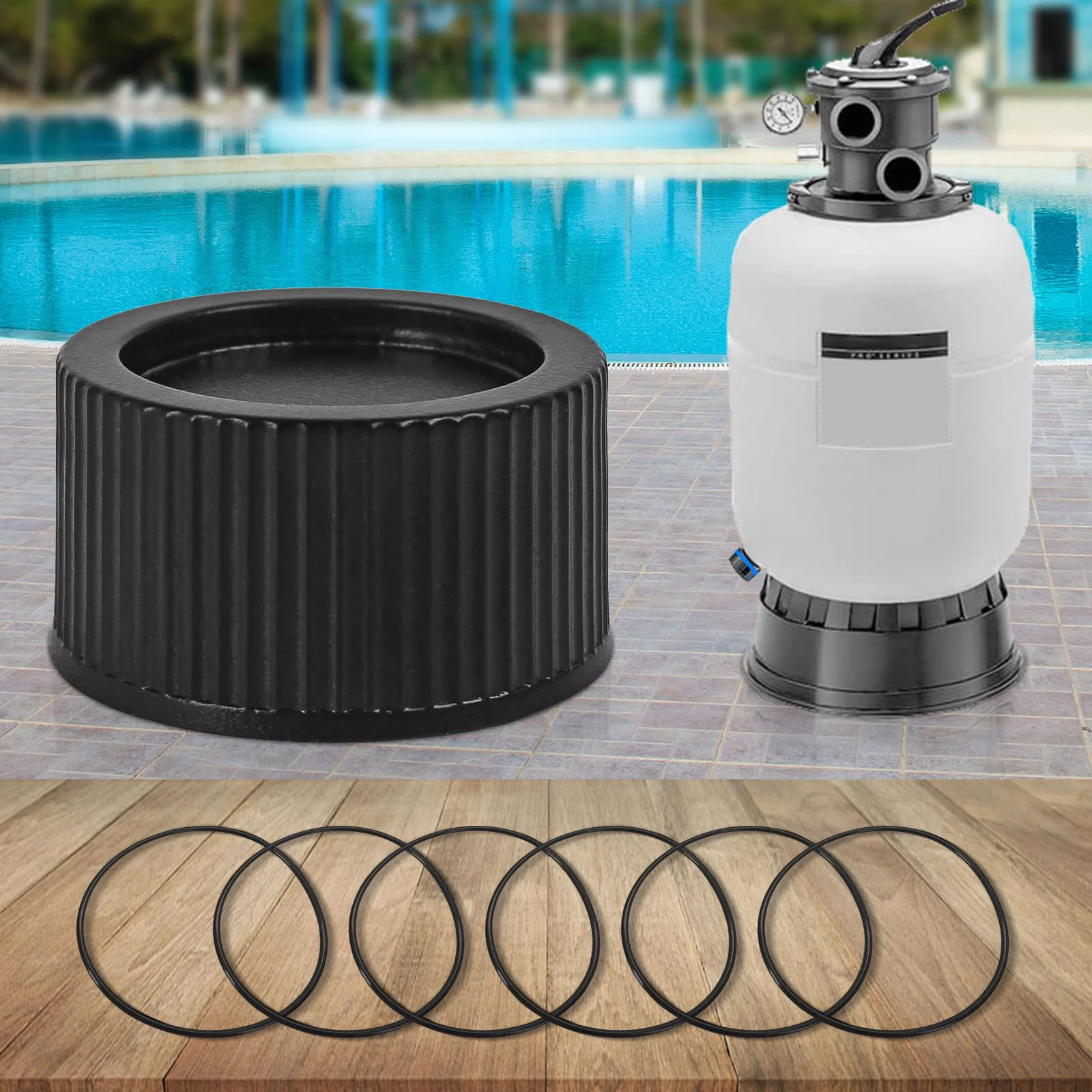 Budget Friendly Filter Maintenance Accessory Leak Prevention Black O-Ring Set User-friendly Design Repair Parts