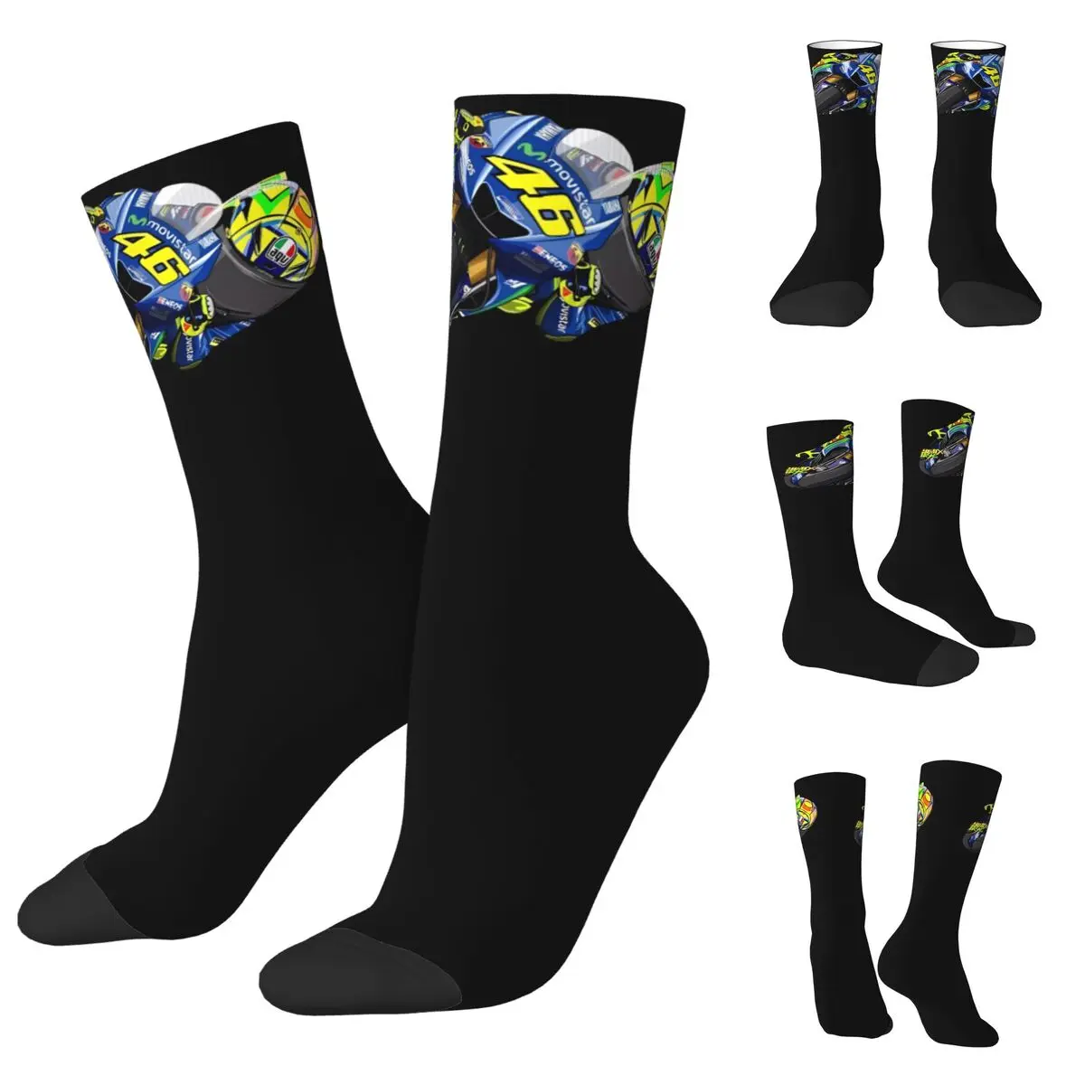 The Amazing Spaniard Racer Marquez 46 Men and Women printing Socks,Windproof Applicable throughout the year Dressing Gift