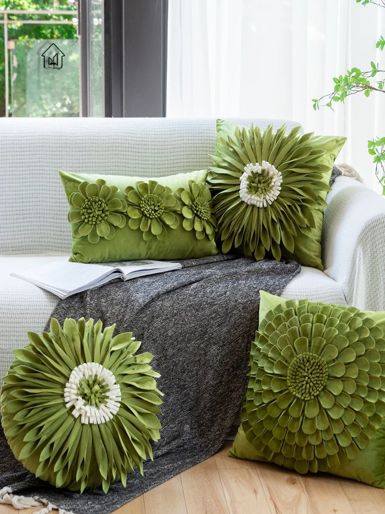 

Avocado een Suower Pillowcase Vintage Window Cuion Sofa Pillow with Core round Square Rectangle ape