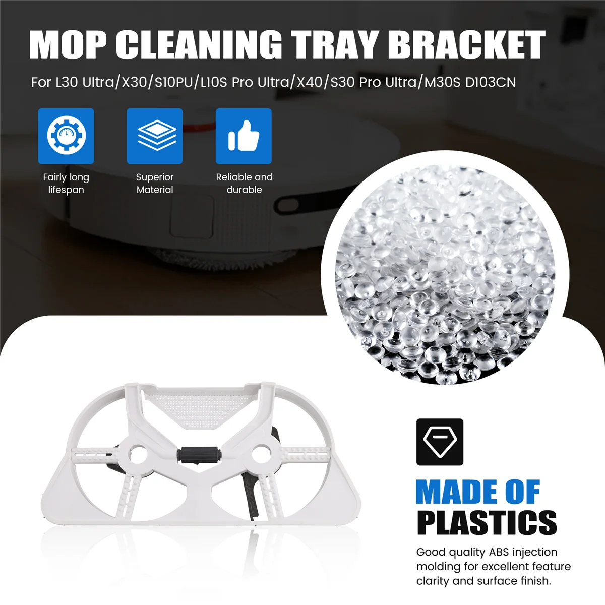 The New For M30S D103CN Base Station Cleaning Tray for L30 Ultra/X30/S10PU/L10S Pro Ultra/X40 Robotic Arm Series