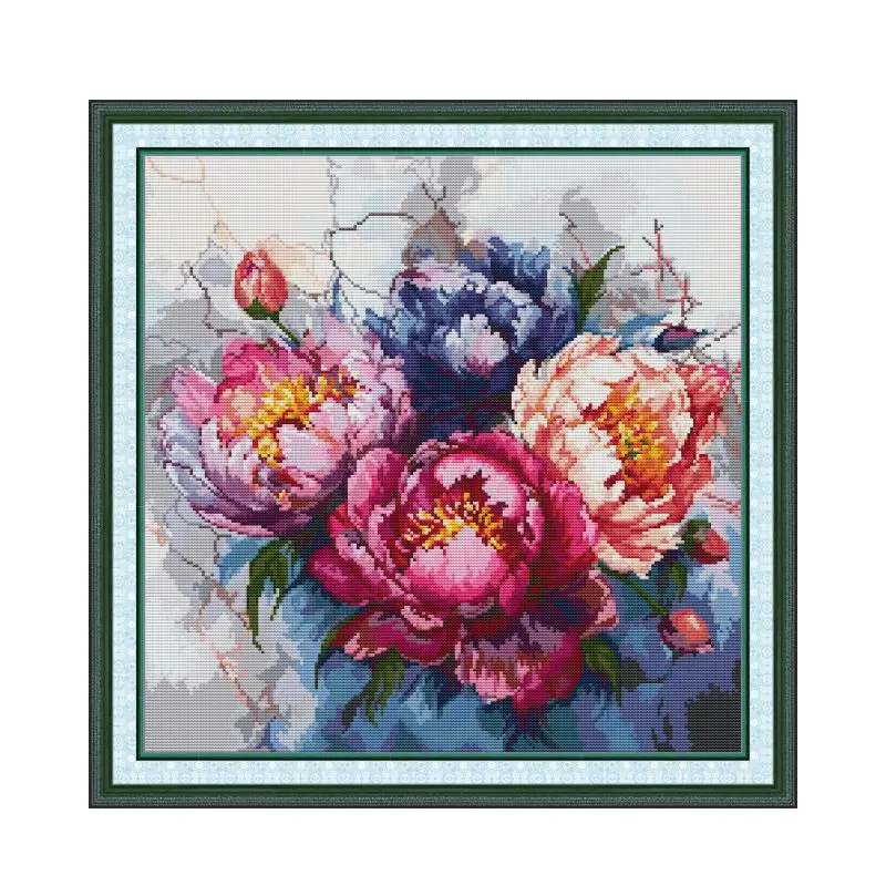 DIY Embroidery 11CT 14CT 16CT Cross Stitch Kits Needlework Craft Set Printed Canvas Cotton Thread Decoration Hot Sell For Room