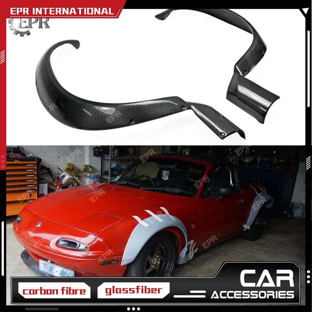 

For Mazda MX5 (1989-1997) NA Miata Roadster R Bunny Wide Body kit Carbon Front/Rear Fender Tuning Part Trim Carbon Fiber Fender