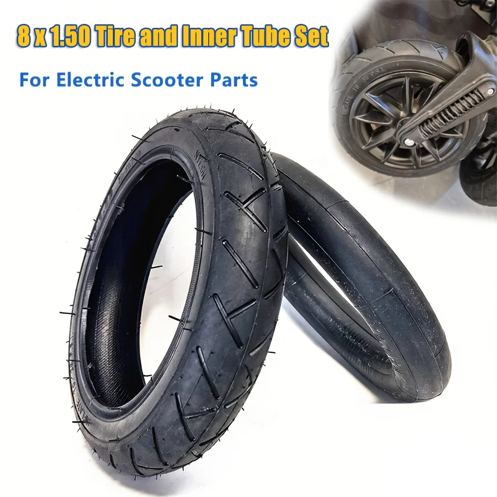 

8x1,50 сменный комплект шин и внутренней камеры для скутеров, детских колясок, 4-сторонний привод, всесезонное использование, аксессуары для скутеров