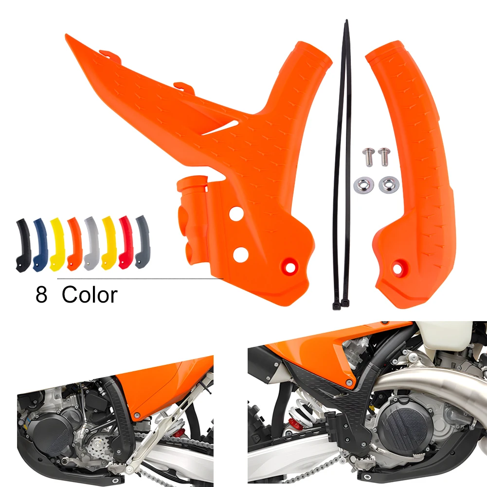 X-Grip Frame Protector For KTM 125-500 SX SXF XC XCF XCW EXC EXC-F Six Days 2024-26 XW-F 350/500 SMR450 Frame Guard