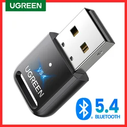 UGREEN USB Bluetooth 5.3 5.4 Adapter Dongle do głośnik do komputera bezprzewodowa klawiatura i mysz muzyki odbiornik Audio nadajnik Bluetooth