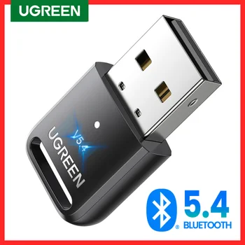 Ugregreen USB บลูทูธ5.3 5.4อะแดปเตอร์สำหรับพีซีลำโพงคีย์บอร์ดเมาส์ไร้สายเพลงเครื่องรับสัญญาณเสียงบลูทูธ