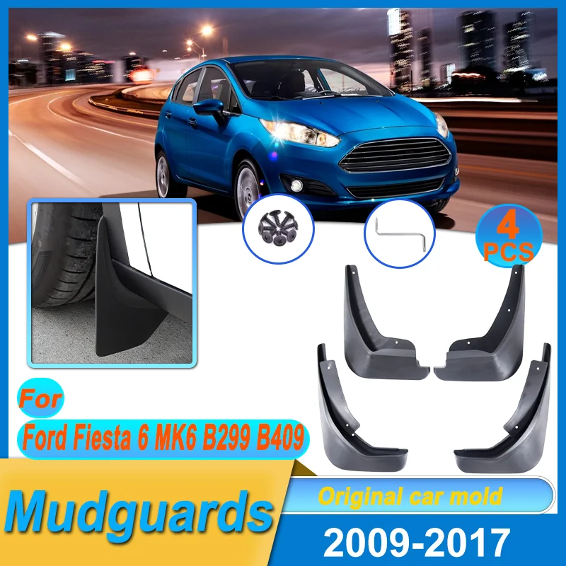 

For Ford Fiesta 6 MK6 B299 B409 2009-2017 Hatchback Saloon Sedan Mudguard Splash Guard Fender Car Accessories Special Guard Tool