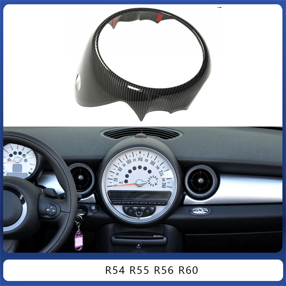 

Рамка приборной панели приборной панели, крышка спидометра центральной консоли, цвет из углеродного волокна, износостойкий стильный для R54 R55 R56 R60