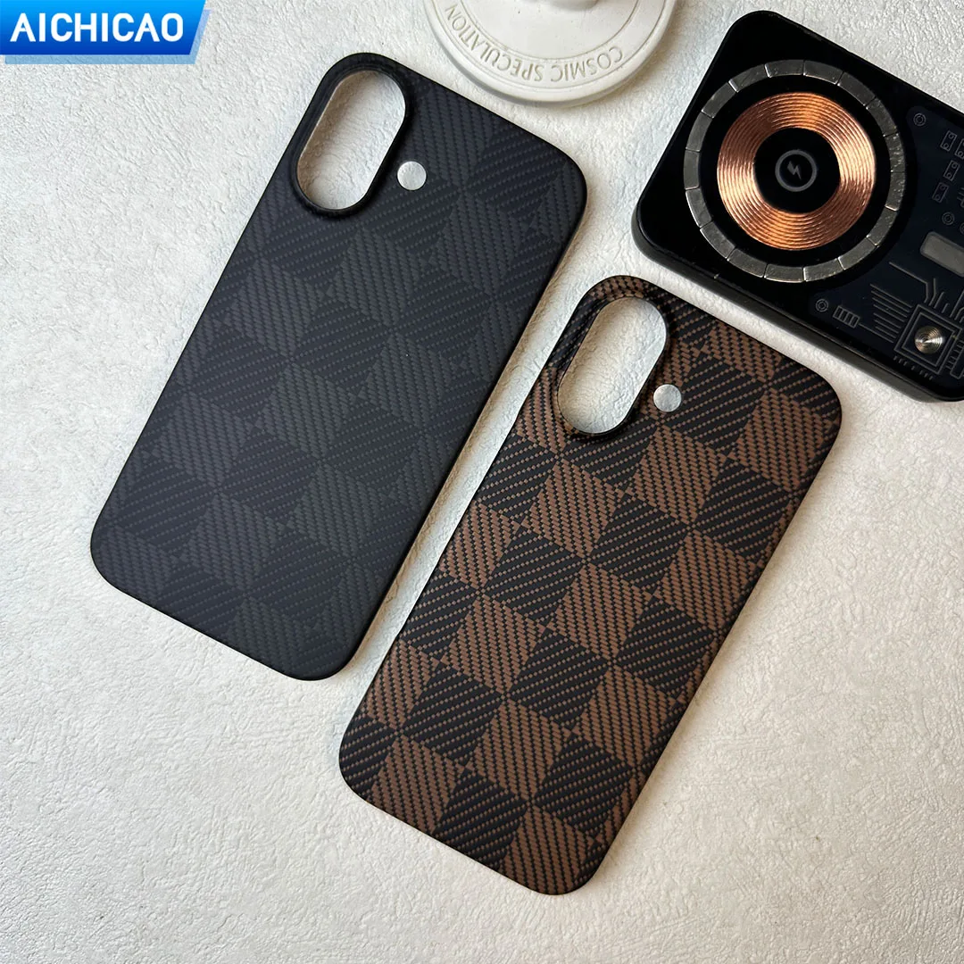 

ACC-Real Carbon Fiber with Magsafe Phone Case For iPhone 16 Aramid Fiber Ultra-Thin No Case Feel for iphone 16Plus Shell