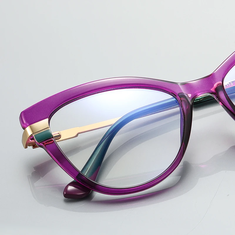 VCKA Cat Eye Myopia Glasses Frame High Quality 2025 NEW Fashion Women Anti Blue Light Custom Prescription  Eyewear -0.50 TO -10