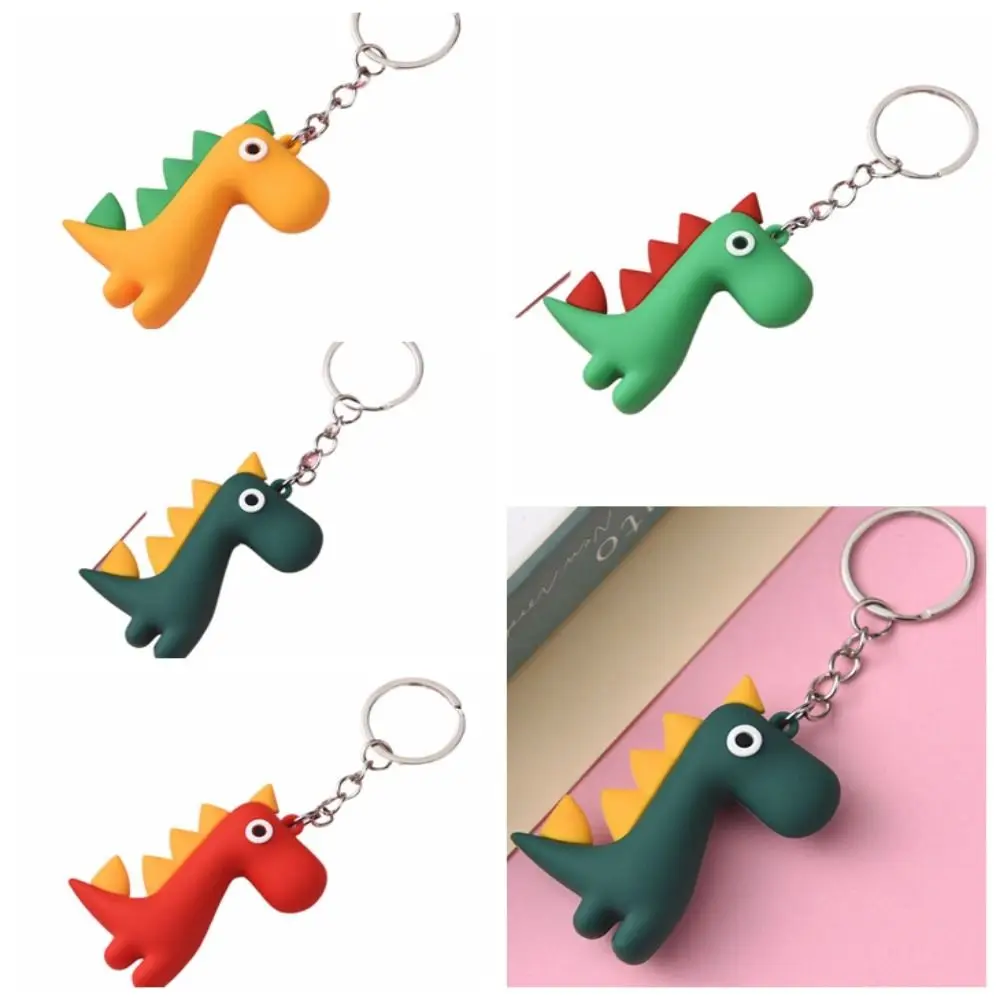 Kawaii Korean Style Dinosaur Key Holders Multicolor Multi-function Animal Cartoon Key Ring Toys Mini Key Chain Men