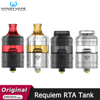 Original Vandy Vape Requiem RTA Tank 4.5ml Empty Atomizer with 510/810 Drip Tip MTL RDL DL 3 airflow Electronic Cigarette Vape