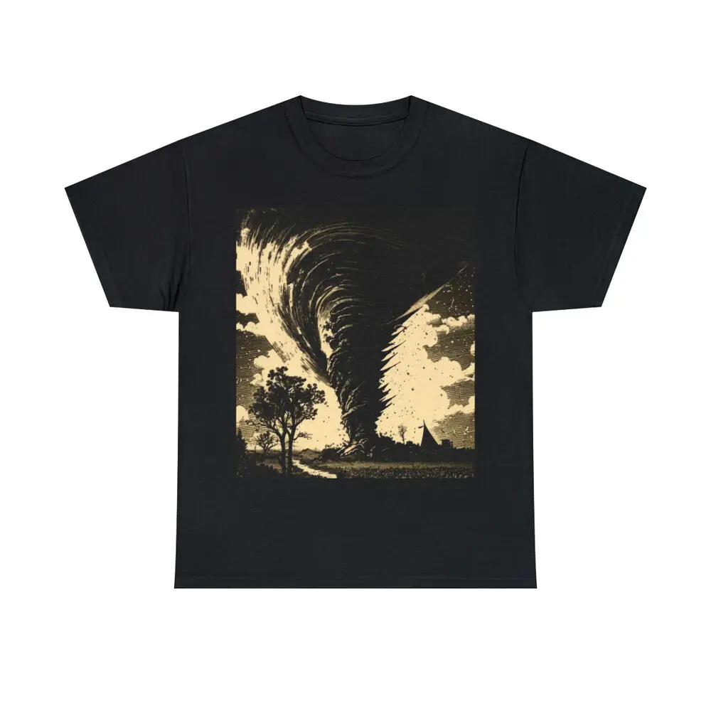 Chasers T Shirt Tornado Twister Tee Mother Nature Retro Graphic T-shirts Vintage High Quality 100%Cotton