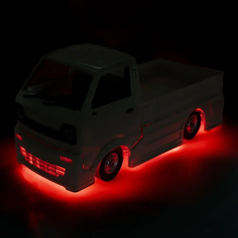 Luz de suelo baja mejorada, señal de giro envolvente grande para artesano de pequeñas empresas WPL D12 1:10, coche de Control remoto con tarjeta Micro