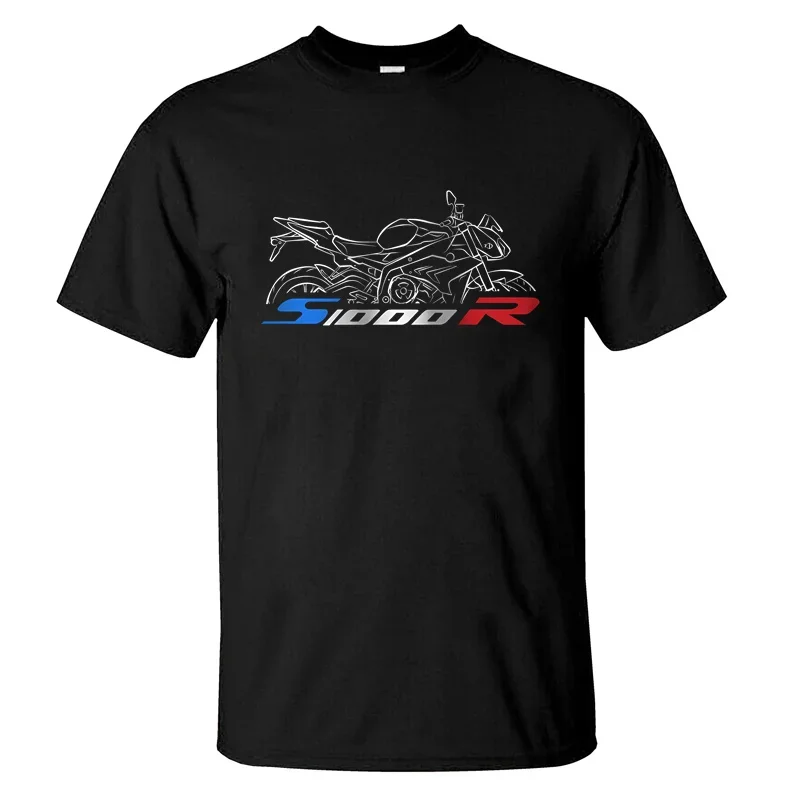 2024 T-Shirt męski codzienny entuzjasta motocykli S1000R T-Shirt 2014-2020 z grafiką na lato z krótkimi rękawami 100% bawełniana S-3XL fajna koszulka