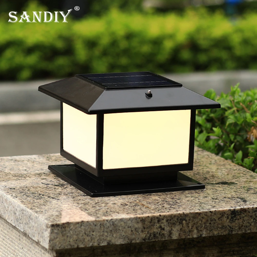 

Solar Pillar Light LED Outdoor Waterproof Courtyard Villa Wall Fence Pillar Gate Entrance Household Gate Pillar Lights