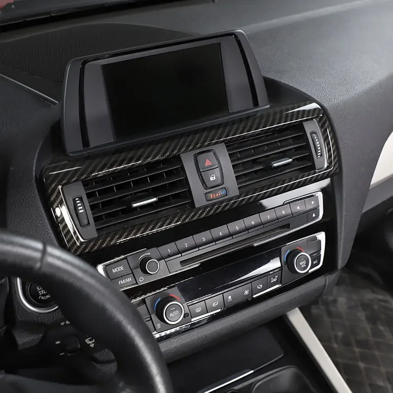 Interior Car Accessories ABS Car Console CD Panel Frame AC Air Vents Cover Trim Sticker For BMW 1 2 Series F20 F21 F22 F23 12-18