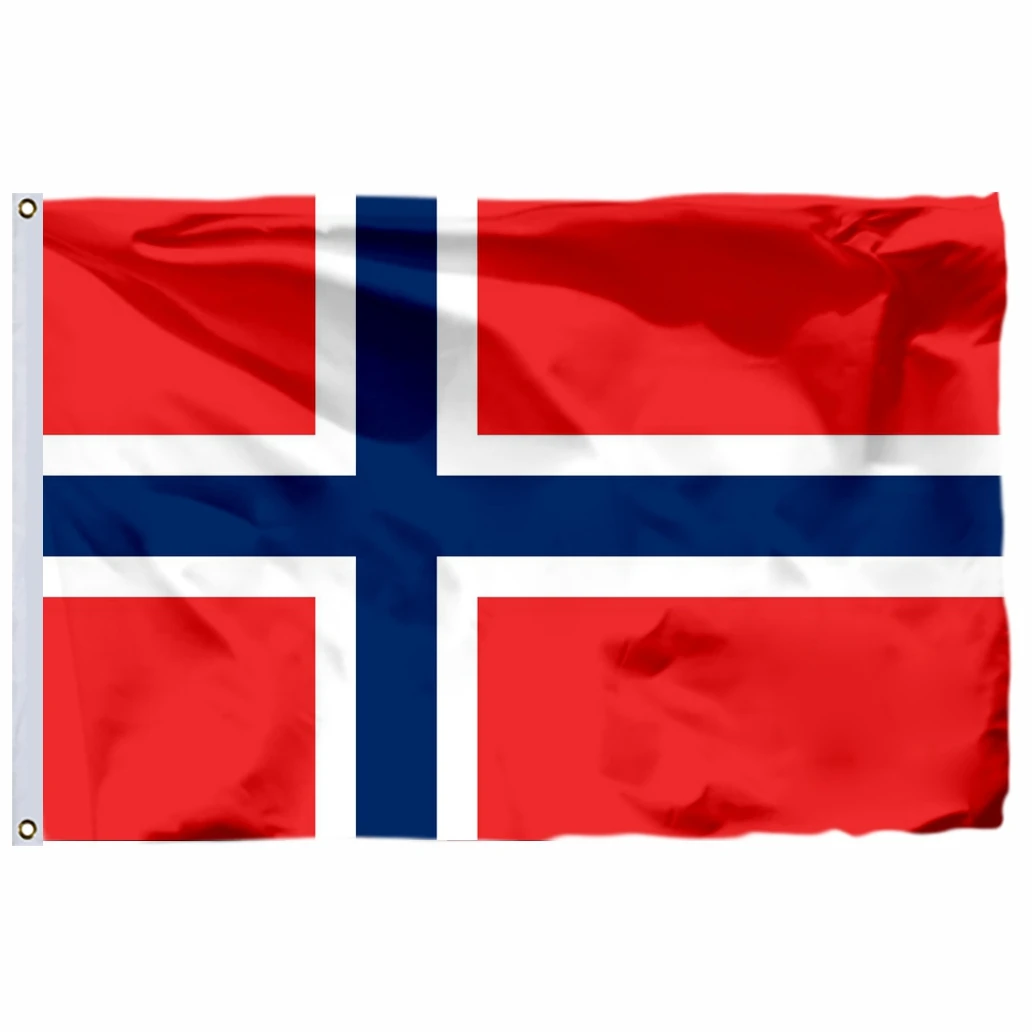 Norway Flag 120 x 180 cm 100D Polyester Large Big Norwegian Flags And Banners National Flag Country Banner