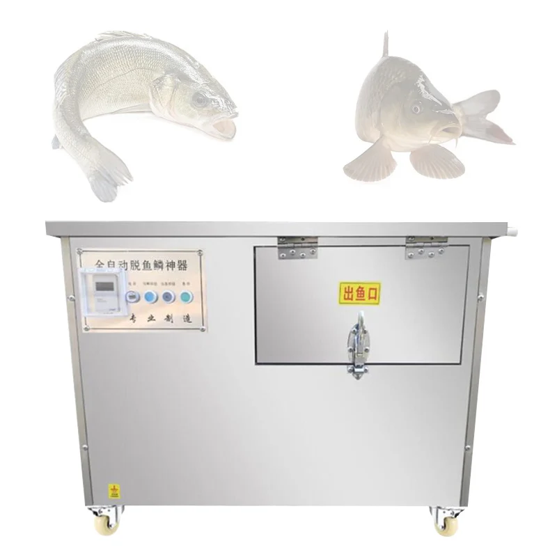 Commercial Automatic Cnc Fish Scale Washing And Removal Machine Electric Fish Scale Scraping Machine Timed Type