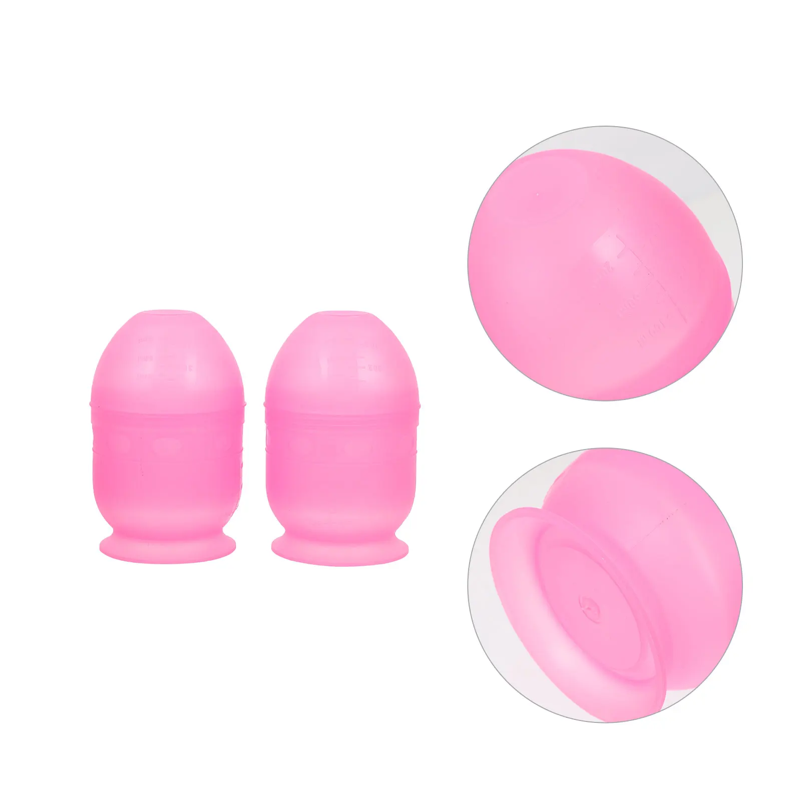 

2Pcs Pink Hair Coloring Tint Shaker Cup Mixing Bowls Scale for Hair Dye Easy Cleaning Professional Salon Tools Gift