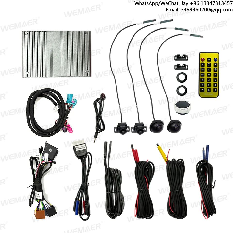 

360-градусная панорамная камера для автомобиля, система мониторинга слепых зон, 4-канальная запись, универсальный декодер для Wuling Bingo Alvez Air EV