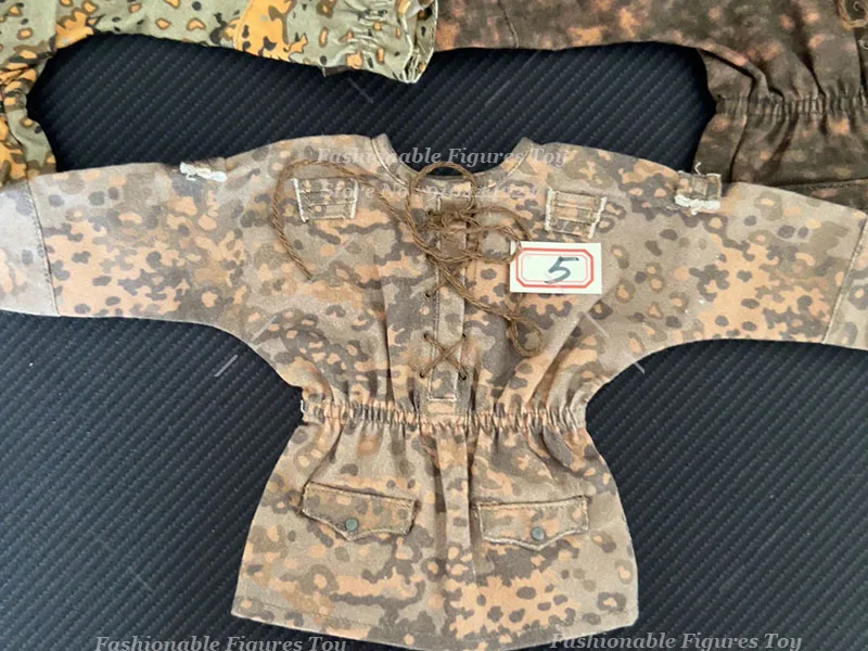 Mars Divine WWII seria wojskowa 1/6 niemieckie spodnie bojowe Camo pokrowiec na kask bluzka bluza akcesoria Fit 12 "figurka