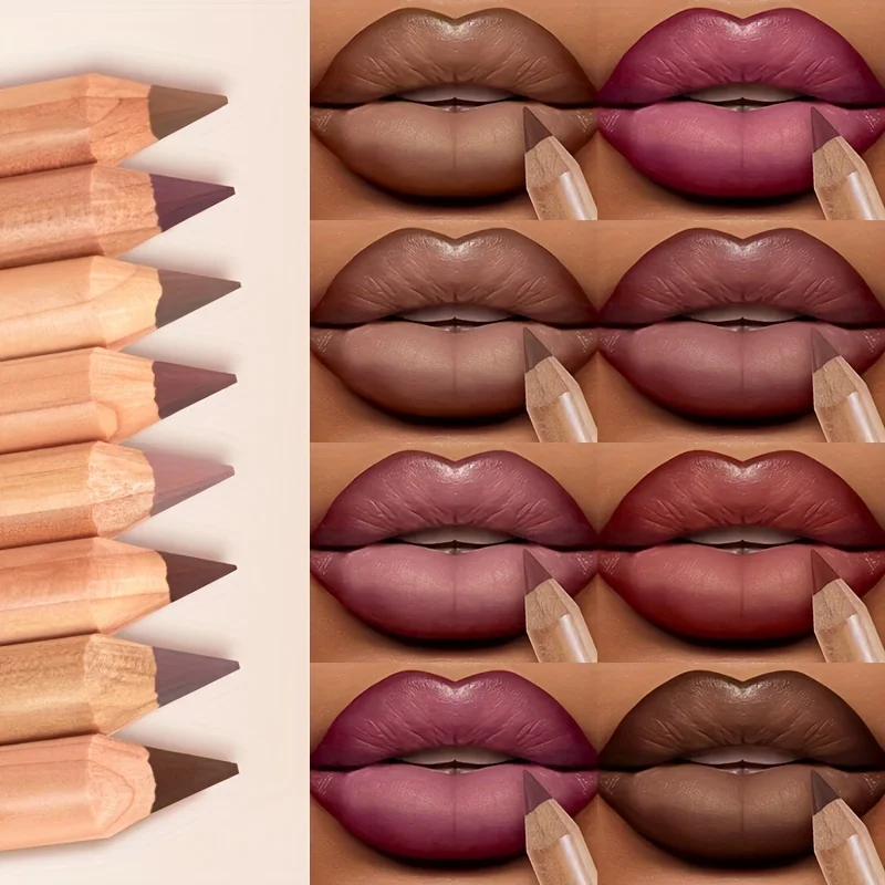 Stylo à lèvres nu – imperméable, finition mate, longue durée et anti-taches, facile à appliquer pour tous les types de peau