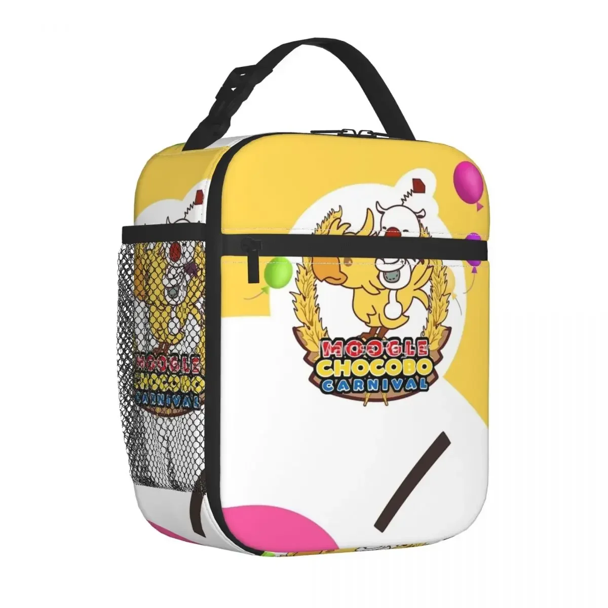 Moogle Chocobo Carnival Insulated Lunch Bag Personalized Durable Travel Birthday Gift