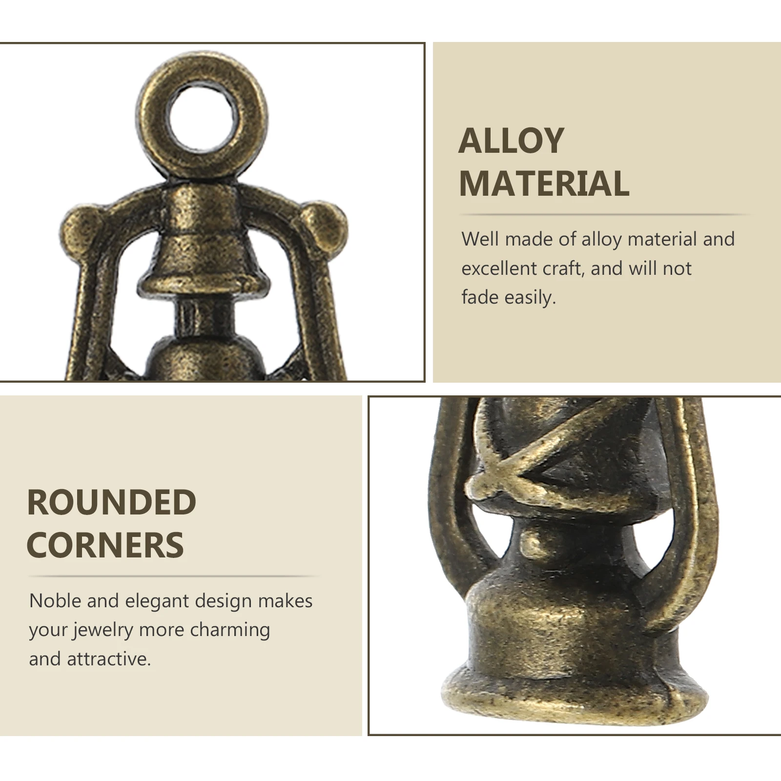 

100pcs Vintage Alloy Charms Diy Jewelry Making Hanging Pendants Earring Bracelet Accessories Creative Decorative Pendant Supply