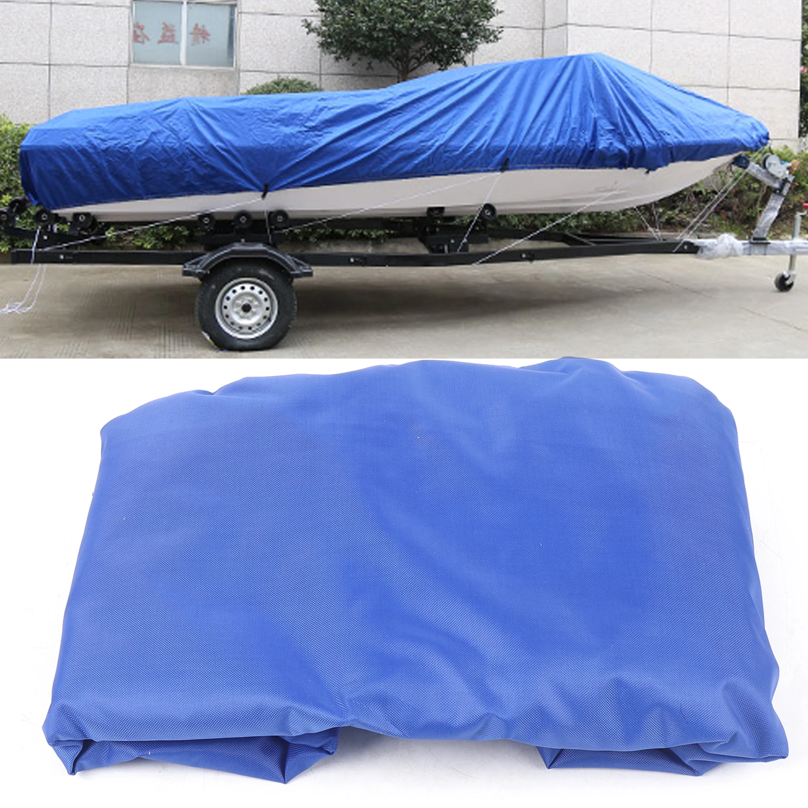 

3.5m Main Sail Boom Cover 420D Oxford Cloth Layer Boat Cover Blue