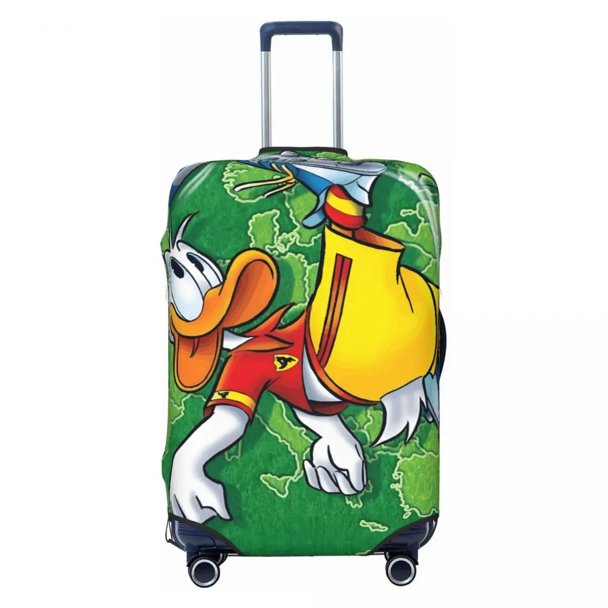 

Чехол для багажа с изображением Дональда Дака, забавный защитный чехол для чемодана, подходит для чемоданов 18-32 дюймов