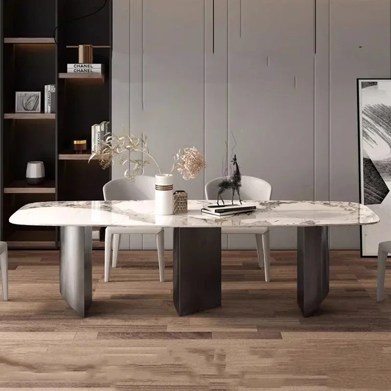 Mesa de centro de mármol para jardín, cocina, centro de terraza, mesa de comedor, mesa de conferencias, mesa plegable, mesas y sillas de comedor