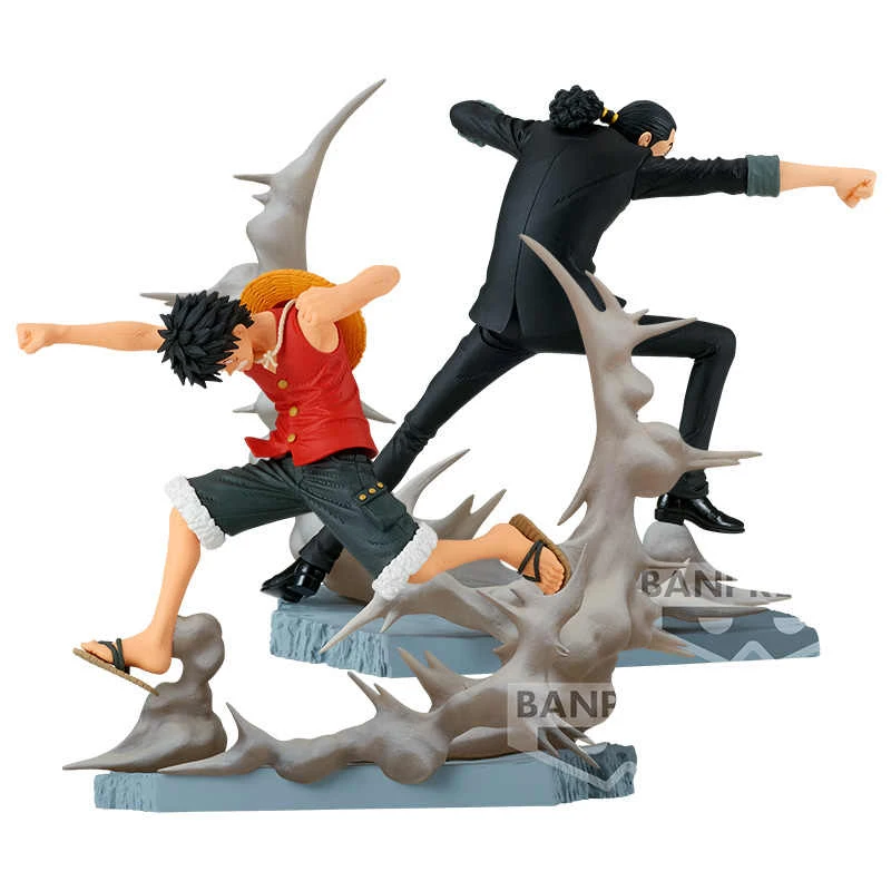 

Bandai One Piece Battle Scene Killing Machine Luffy and Lucci серии аниме кукол коллекционный подарок Новая фигурка