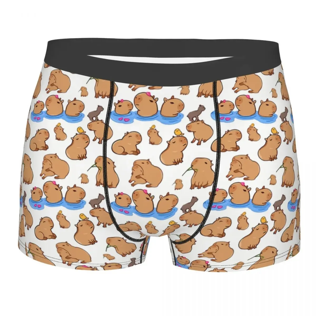 Capybara Animal Water Underpants Breathbale Panties Male Underwear Ventilate Shorts Boxer Briefs