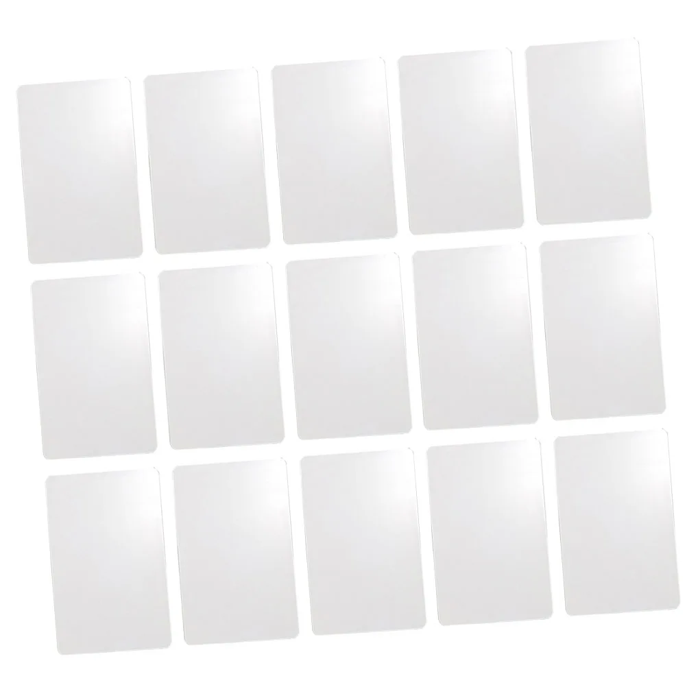 

50pcs PVC White Cards Blank ID Tags Dual Side Plastic Labels for Crafts Drawing Writing Painting H Tags Clothing Price