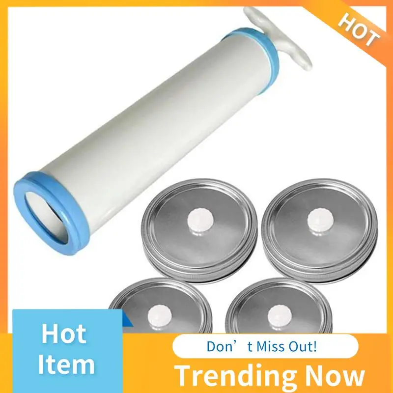 BBNV-Mason Jar 진공 뚜껑 세트 식품 진공 항아리 Mason Jar 진공 펌프 헤드 휴대용 항아리 실러 진공 실러 액세서리