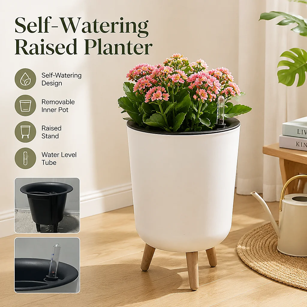 Su Seviyesi Göstergeli Kendili - Self-Watering Planter incelemesi ve fiyatı