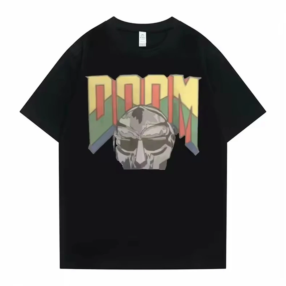 Camisetas Mujer ملابس رجالية أوم طباعة تي شيرت جديد في أفضل المغني Mf Doom Madlib Madvillain مزدوجة الوجهين الجرافيك التي شيرت