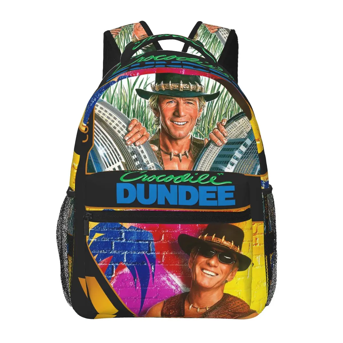 

Crocodile Dundee Backpacks Boys Girls Bookbag Children School Bags Cartoon Laptop Rucksack Shoulder Bag Large Capacity