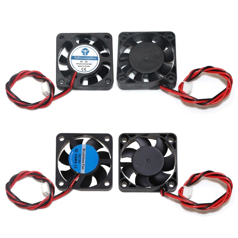 

for DC 5V Fan 40x40x10mm for Ender 3 CR-10 3D Printer Cooling Fans Radiator For 3D Printer Oil Bearing Blower 5000-7000