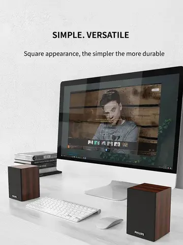 Hem HiFi Stereoljud Subwoofer SPA20 Trä Multimedia Bluetooth Högtalare USB Stationär Bärbar Dator Högtalare Musikspelare 6 best sales spa20 - №2