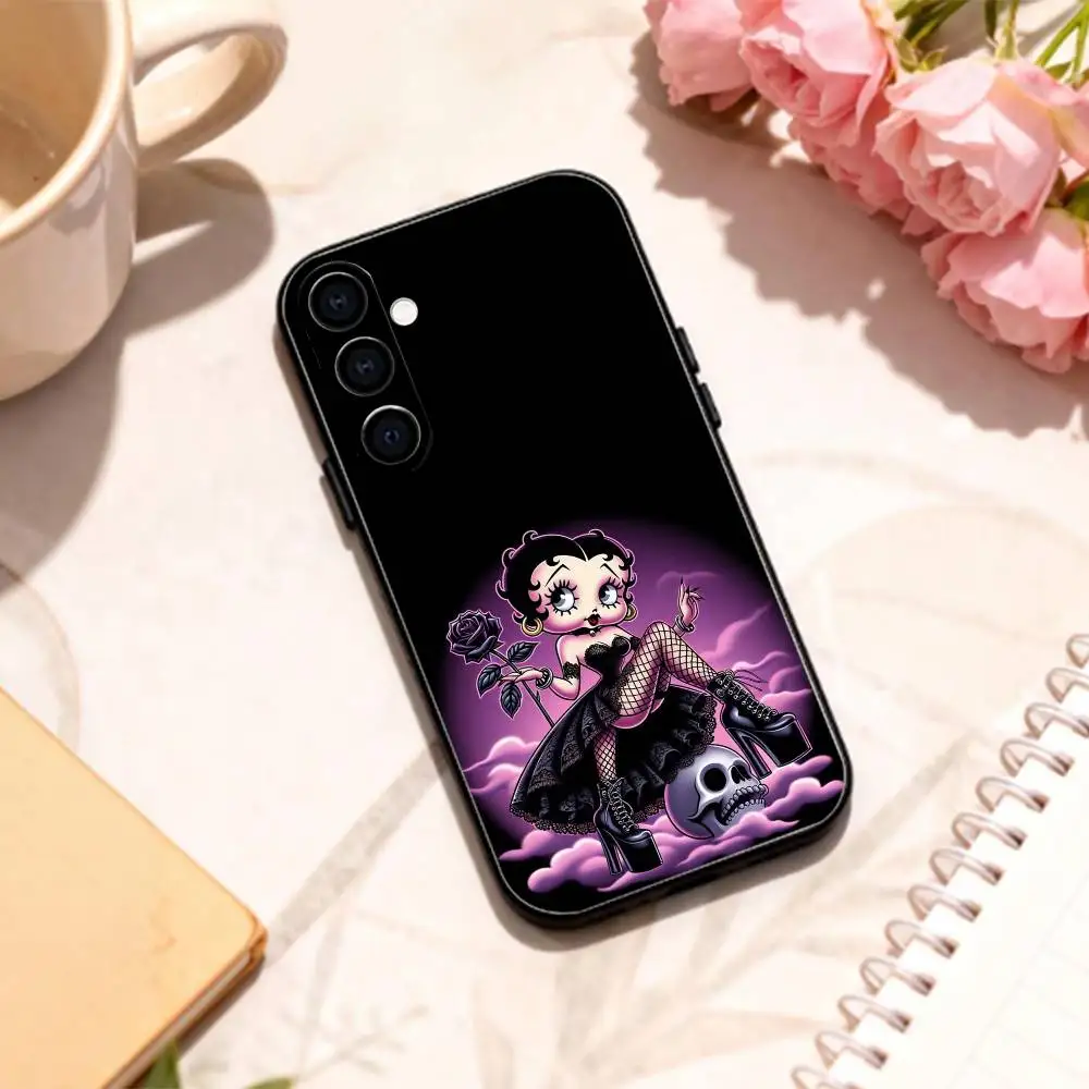 G-Girl G-Betty-es B-BoOpS  phone Case For Samsung Galaxy A73,A72,A71,A70,A53,A52,A51,Others Soft Black Shell view 3