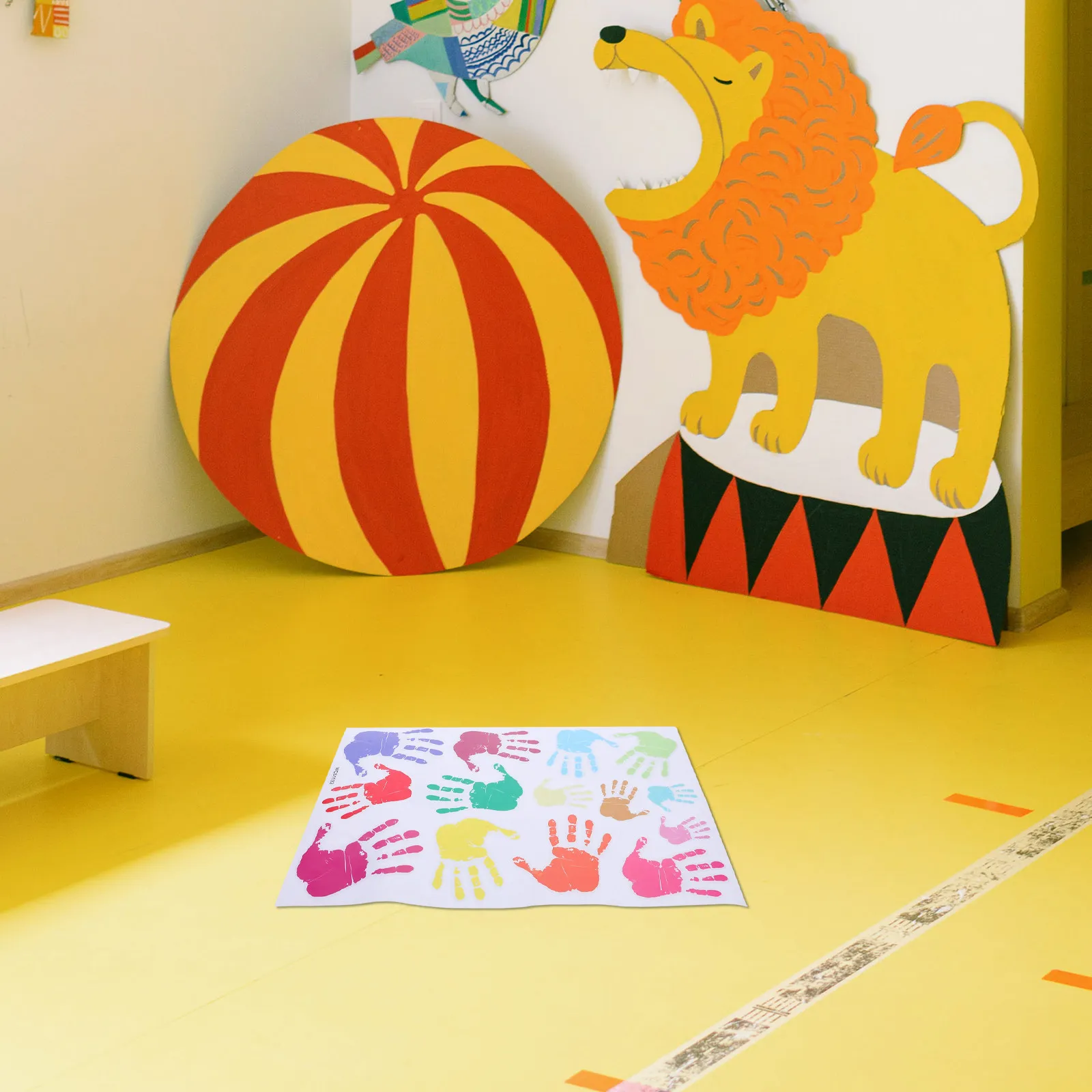 Colorful H print Wall Stickers PVC Nursery Decor Cartoon Wall Decals for Room Bedroom Walls Home Decoration