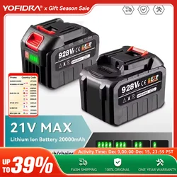 YOFIDRA Akku 22500 mah 15000 mah Lithium-Ionen-Akku 388VF 928VF Li-Ion Akku Für Makita Elektrowerkzeuge