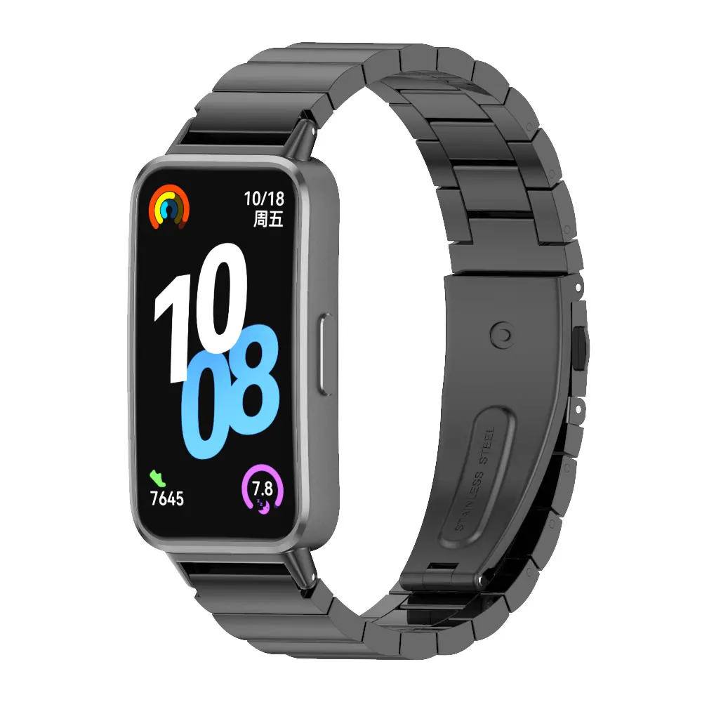 Cinturino in metallo per cinturino Huawei Band 10 per cinturino Huawei Band 9 per Huawei Band 8 Smart Watch sostituzione in acciaio inossidabile
