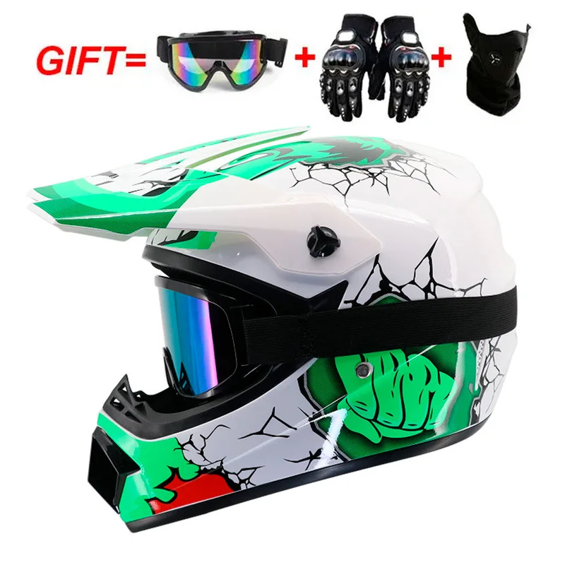 Youth Motorcycle Helmet | Children Off-Road Dirt Bike | ATV DH Cross Go-kart | Capacete DOT Approved for youth kids