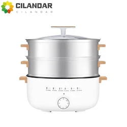 Jiuyang Genuine Electric Steamer Triple Layer High Capacity Household Multi functional Multi layer Electric Breakfast Machine