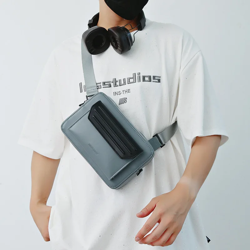 

2025 Korean Hard Case Crossbody Bag Unisex Trendy Design Hard Case Functional